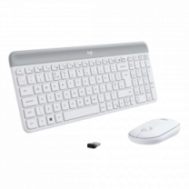 Комплект LOGITECH MK470 Slim Wireless Combo - Off White