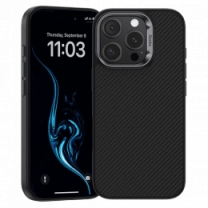 Чехол Benks Magnetic Kevlar ArmorPro Case iP16 Pro (600D/Black/Metal Frame)