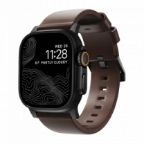 Ремешок Nomad Modern Leather Black Hardware Rustic Brown Horween 46mm/49mm (NM1A4RBM00)