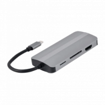 Адаптер Cablexpert A-CM-COMBO8-02, USB Type-C 8-в-1