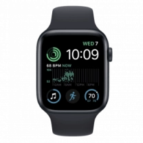 Apple Watch SE 2022 44mm Midnight Aluminum Case with Midnight Sport Band- M/L (MNTG3) Б/В