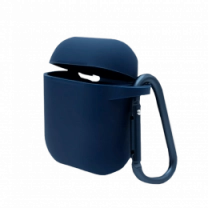 Чехол Blueo Liquid Silicone Case для AirPods with Carbine Midnight Blue