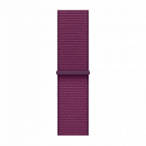 Apple Watch Series 10 46mm Rose Gold Aluminum Case with Plum Sport Loop (MWWV3)