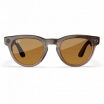 Смарт-окуляри Ray-Ban Meta Headliner Shiny Warm Stone Frame Clear/Clear Lenses (RW4009 6705ZX 50-23)