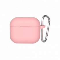 Чехол Blueo Liquid Silicone Case для AirPods 3 with Carbine Pink