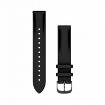 Швидкозмінні ремінці Garmin для смарт-годинника Forerunner 255S Collection (18 мм) шкіряні чорні із грифелем