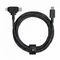 Native Union Belt Cable Universal USB-C to USB-C/Lightning Cosmos Black (1.5 m) (BELT-CCL-COS-NP)