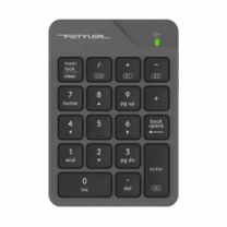 Клавіатура цифрова бездротова A4-Tech FBK21C (Smoky Grey), колір сірий
