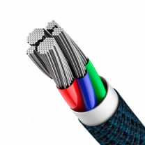 Кабель Baseus High Density Braided Type-C to Lightning PD 20W 1m Blue (CATLGD-03)
