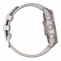 Смарт-часы Garmin Fenix 7 Pro Sapphire Solar Titanium w. Fog Gray/Ember O. Band (010-02777-20/21) UA