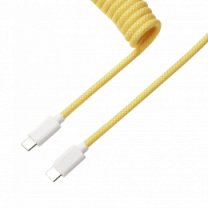 Кабель USB-A/USB-C > USB-C заряджання/синхронізації Keychron, 1.36м, Type-C, Coiled Aviator, жовтий