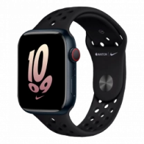 Смарт-часы Apple Watch Series 8 45mm Midnight Aluminum Case with Black/Black NikeSport Band (MPH43)
