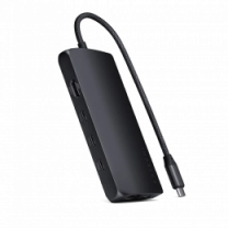 Satechi USB-C Multiport Adapter 8K with Ethernet V3 Midnight (ST-P8KED)