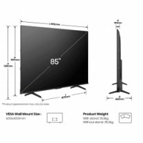 Телевізор Hisense QLED 85" 85E7Q PRO
