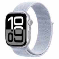 Apple Watch Series 10 42mm Silver Aluminum Case with Blue Cloud Sport Loop (MWWD3) Б/У