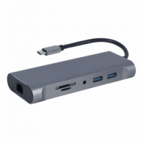 Адаптер Cablexpert A-CM-COMBO7-01, USB Type-C 7-в-1