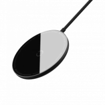 БЗП Baseus Simple Mini Magnetic Wireless Charger For IP12 with Type-C Cable Black (WXJK-F01)