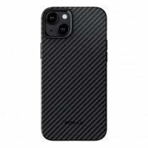 Чохол Pitaka MagEZ Case 4 Twill 1500D Black/Grey for iPhone 15 Plus (KI1501M)