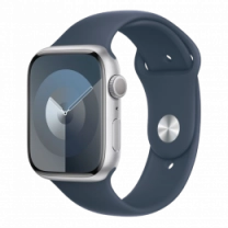 Apple Watch Series 9 45mm Silver with Storm Blue Sport Band S/M (MR9D3) БУ