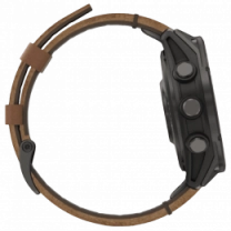 Смарт-годинник Garmin Fenix 8 Pro (51 mm) AMOLED Sapphire, титан Carbon Gray DLC із шкіряним ремінцем (010-03199-40)