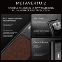 Vertu Metavertu 2 Max Calfskin Web3 AI Phone – Caramel Brown 1TB