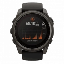 Спортивний годинник Garmin Fenix 8 47mm Solar Sapphire Carbon Gray DLC Titan w.Black/Pebble Gray S.Band (010-02906-10/11) UA UA