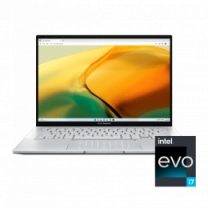 Ноутбук ASUS Zenbook 14 UX3402VA-KP783 14" WQXGA IPS, Intel i7-13700H, 16GB, F512GB, UMA, NoOS, Серебряный