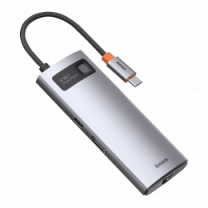 Хаб Baseus Multifunctional Metal Gleam 6- in-1 Type-C (Gray) (CAHUB-CW0G)