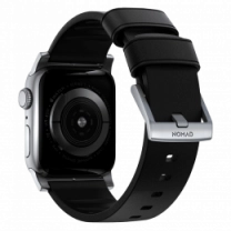 Ремінець Nomad Active Band Pro Silver Hardware Black 46mm/49mm (NM1A41SNW0)