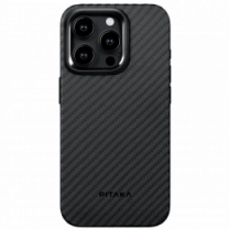 Чохол Pitaka MagEZ Case Pro 4 Twill 1500D Black/Grey for iPhone 15 Pro (KI1501PP)