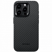 Чехол Pitaka MagEZ Case Pro 4 Twill 1500D Black/Grey for iPhone 15 Pro (KI1501PP)