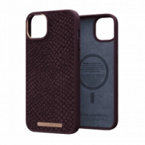 Чехол Njord Salmon Leather MagSafe Case Rust для iPhone 14 Plus (NA42SL03)
