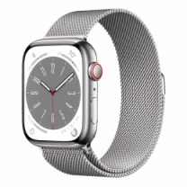 Смарт-годинник Apple Watch Series 8 45mm Silver Stainless Steel Case with Milanese Loop (MNKG3)