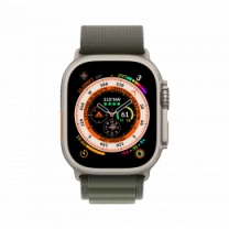 Смарт-годинник Apple Watch Ultra 49mm Titanium Case with Green Alpine Loop - Medium (MQFN3)