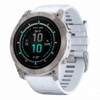 Смарт-годинник Garmin Epix Pro Gen 2 Sapphire 51mm Titanium w. Whitestone Band (010-02804-10/11) UA
