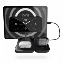 Zens 4-in-1 Modular Wireless Charger with iPad Charging Stand Black (ZEAPM03/00)