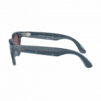 Смарт-окуляри Ray-Ban Meta Headliner Shiny Jeans/Dusty Red with blue-violet light filter (RW4009 66985Q 50-23)