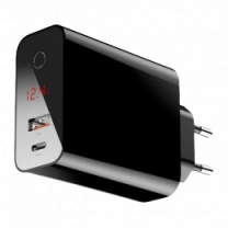 Адаптер Baseus Speed PPS QC 45W Type-C+USB Black (CCFSEU907-01)
