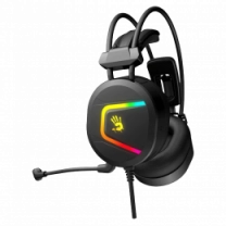 Гарнітура ігрова Bloody MC750 Bloody з підсвічуванням, USB, колір сірий