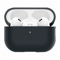 Чохол Spigen для Apple AirPods Pro 2 Silicone Fit, Black+Black Strap(ACS05479)