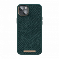 Чохол Njord Salmon Leather MagSafe Case Green for iPhone 14 (NA41SL02)