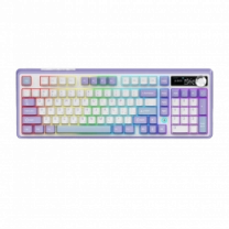 Беспроводная механическая клавиатура Ajazz AK980 Clear Sky Switch - Purple (AK980-CS-PWB)