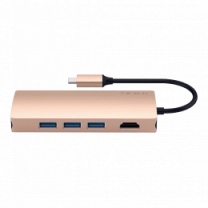 Satechi Type-C Multi-Port Adapter 4K with Ethernet V2 Gold (ST-TCMA2G)