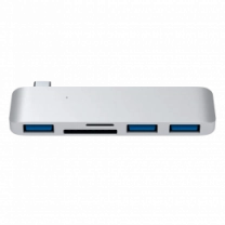 Хаб Satechi Type-C USB 3.0 3-in-1 Combo Hub Silver (ST-TCUHS)