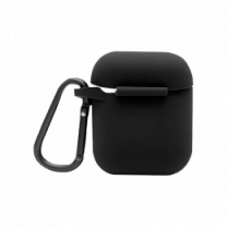 Чохол Blueo Liquid Silicone Case for AirPods with Carbine Black
