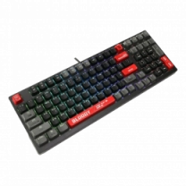 Механічна клавіатура A4Tech Bloody S98, червоні світчі, RGB підсвічування клавіш, USB, чорно-червони