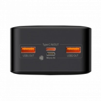 Доп батерея Baseus Bipow Digital Display 15W 20000mAh Black (PPDML-J01)