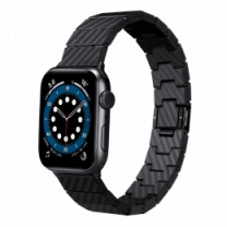 Ремiнець Pitaka Retro Carbon Fiber Watch Band Black/Grey for Apple Watch 49/45/44mm AWB1004/AWB2311