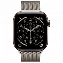 Apple Watch Series 11 GPS + Cellular 42mm Natural Titanium Case with Natural Milanese Loop (MF8P4)
