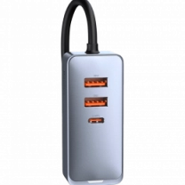 АЗП Baseus Square Metal 120W 2USB+2Type-C (CCBT-A0G) Grey